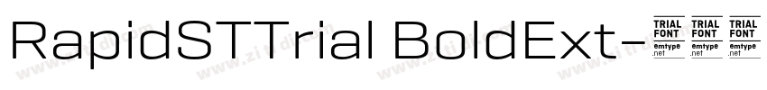 RapidSTTrial BoldExt字体转换